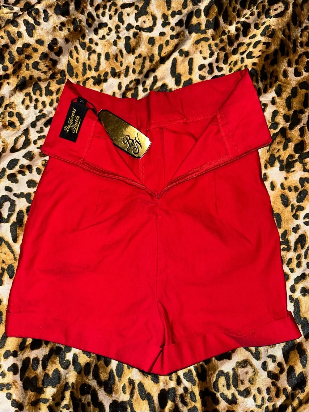 High-Rise Red Women’s Shorts — Sleek Everyday Style